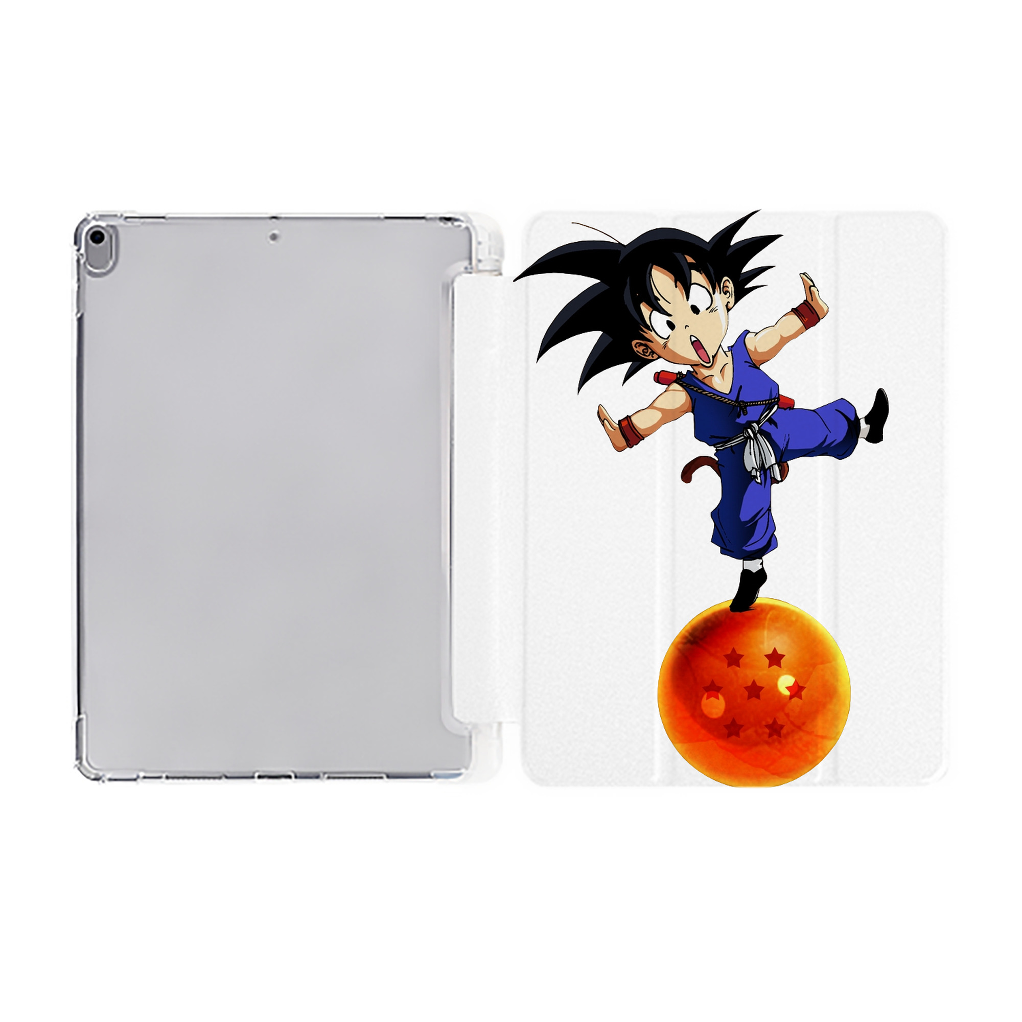 （画像用） ドラゴンボール 孫悟空（そん ごくう）Son Goku カカロット DRAGON BALL Kakarotto IPad ケース ペン収納付き 三つ折りスタンド PUレザー×シリコン 対応機種9.5/10.5/10.9インチ
